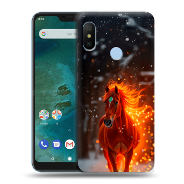 Пластиковый чехол на Xiaomi Mi A2 Lite с принтом Новый год