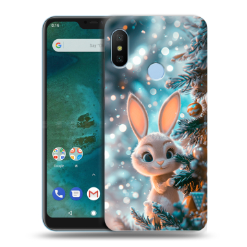 Пластиковый чехол на Xiaomi Mi A2 Lite с принтом Новый год