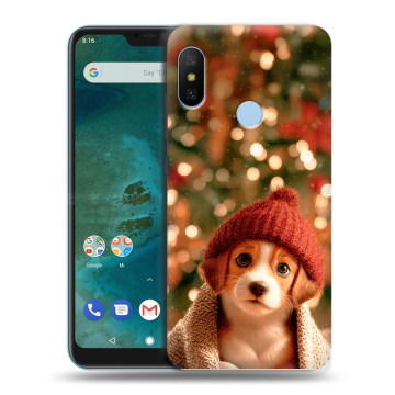 Пластиковый чехол на Xiaomi Mi A2 Lite с принтом Новый год