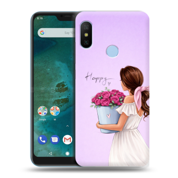 Пластиковый чехол на Xiaomi Mi A2 Lite с принтом женский Пластиковый чехол на Xiaomi Mi A2 Lite с принтом женский