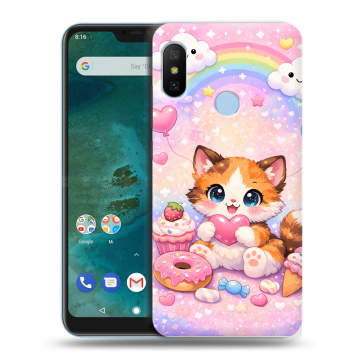 Пластиковый чехол на Xiaomi Mi A2 Lite с принтом для девочек Пластиковый чехол на Xiaomi Mi A2 Lite с принтом для девочек
