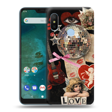 Пластиковый чехол на Xiaomi Mi A2 Lite с принтом для девочек Пластиковый чехол на Xiaomi Mi A2 Lite с принтом для девочек