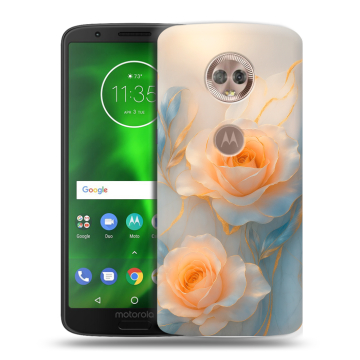 Силиконовый чехол на Motorola Moto G6 с принтом Женский