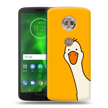 Силиконовый чехол на Motorola Moto G6 с принтом Утка