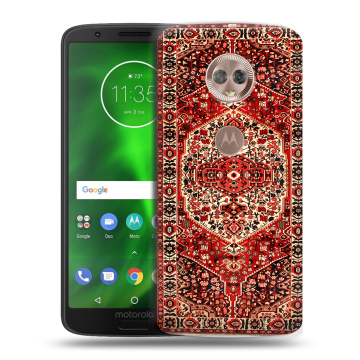 Силиконовый чехол на Motorola Moto G6 с принтом Ковер
