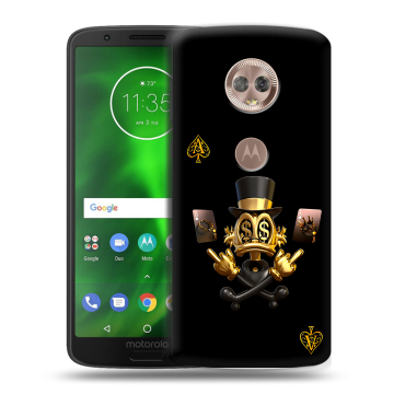 Силиконовый чехол на Motorola Moto G6 с принтом Золотой скрудж макдак