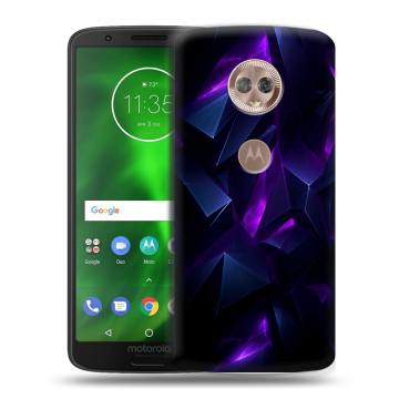 Силиконовый чехол на Motorola Moto G6 с принтом Абстракиция