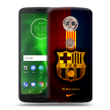 Силиконовый чехол на Motorola Moto G6 с принтом Барселона Barcelona