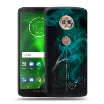 Силиконовый чехол на Motorola Moto G6 с принтом Гарри Поттер Harry Potter
