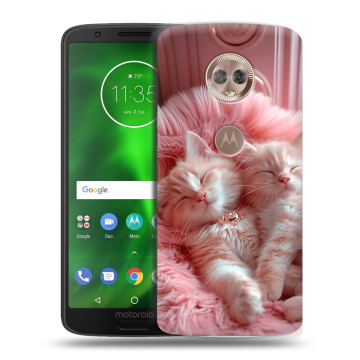 Силиконовый чехол на Motorola Moto G6 с принтом котята котики Силиконовый чехол на Motorola Moto G6 с принтом котята котики