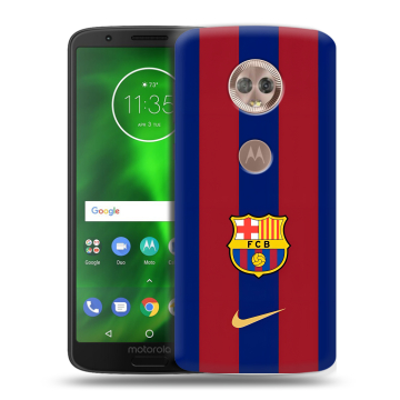 Силиконовый чехол на Motorola Moto G6 с принтом Барселона Barcelona