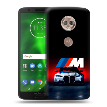 Силиконовый чехол на Motorola Moto G6 с принтом БМВ BMW Силиконовый чехол на Motorola Moto G6 с принтом БМВ BMW