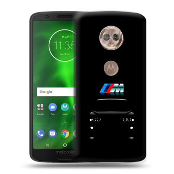 Силиконовый чехол на Motorola Moto G6 с принтом БМВ BMW Силиконовый чехол на Motorola Moto G6 с принтом БМВ BMW