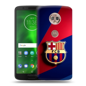 Силиконовый чехол на Motorola Moto G6 с принтом Барселона Barcelona