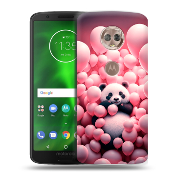 Силиконовый чехол на Motorola Moto G6 с принтом Панда