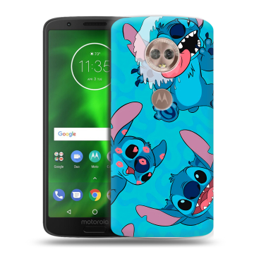 Силиконовый чехол на Motorola Moto G6 с принтом Лило и Стич