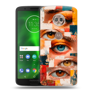 Силиконовый чехол на Motorola Moto G6 с принтом Модный принт Силиконовый чехол на Motorola Moto G6 с принтом Модный принт