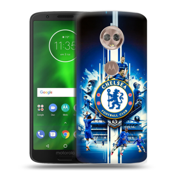 Силиконовый чехол на Motorola Moto G6 с принтом Chelsea Челси Силиконовый чехол на Motorola Moto G6 с принтом Chelsea Челси