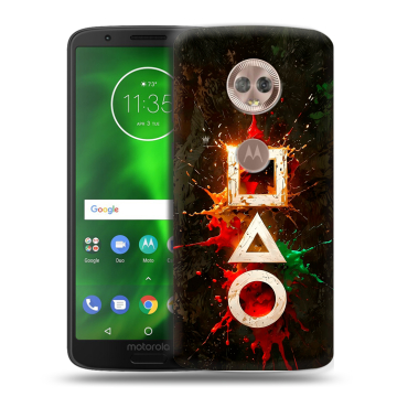 Силиконовый чехол на Motorola Moto G6 с принтом Squid Game Игра кальмара