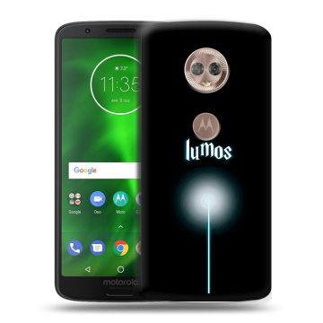 Силиконовый чехол на Motorola Moto G6 с принтом Harry Potter Гарри Поттер