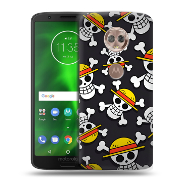 Силиконовый чехол на Motorola Moto G6 с принтом One Piece Ван Пис Силиконовый чехол на Motorola Moto G6 с принтом One Piece Ван Пис