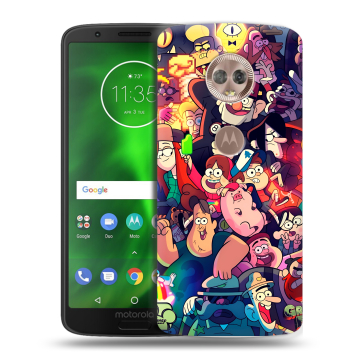 Силиконовый чехол на Motorola Moto G6 с принтом Gravity Falls Гравити Фолз