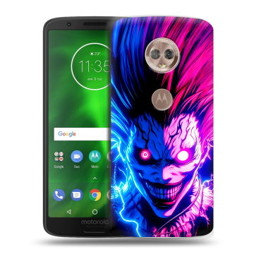 Силиконовый чехол на Motorola Moto G6 с принтом Death note Тетрадь смерти Силиконовый чехол на Motorola Moto G6 с принтом Death note Тетрадь смерти