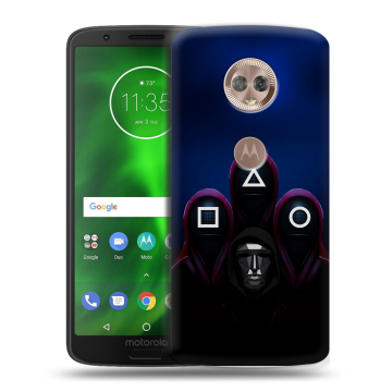 Силиконовый чехол на Motorola Moto G6 с принтом Игра Кальмара Силиконовый чехол на Motorola Moto G6 с принтом Игра Кальмара