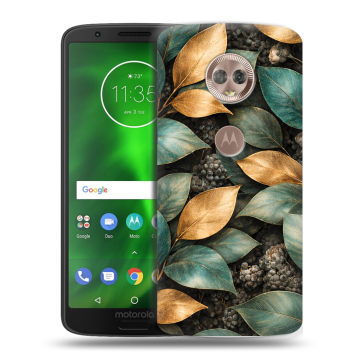 Силиконовый чехол на Motorola Moto G6 с принтом женский