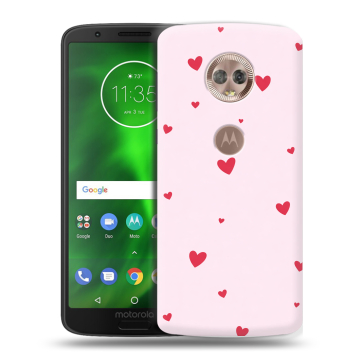 Силиконовый чехол на Motorola Moto G6 с принтом для девочек