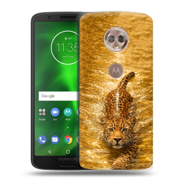 Силиконовый чехол на Motorola Moto G6 с принтом женский
