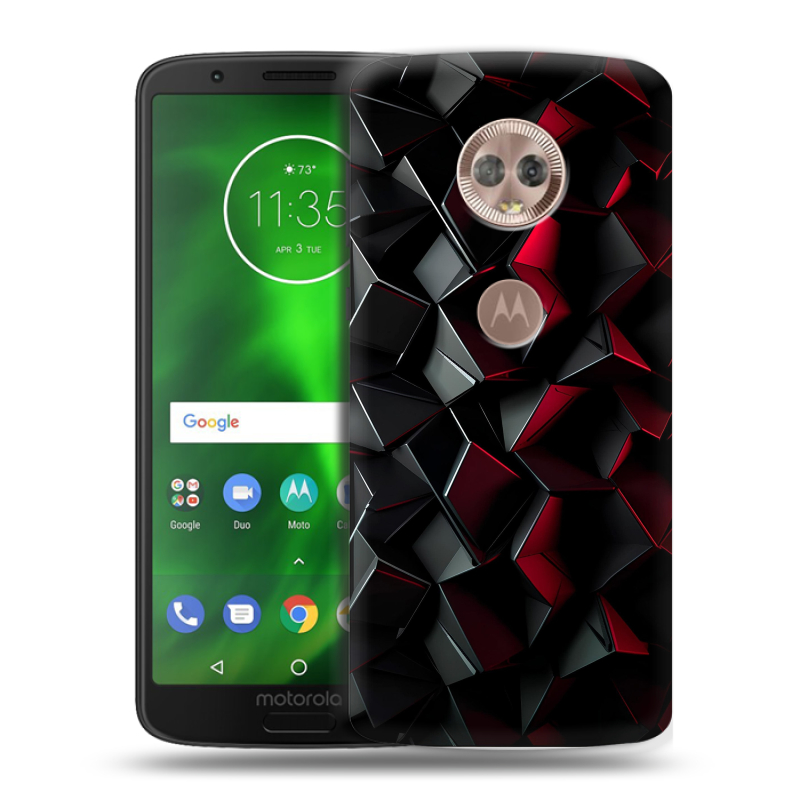 Силиконовый чехол на Motorola Moto G6 с принтом Абстракция Силиконовый чехол на Motorola Moto G6 с принтом Абстракция