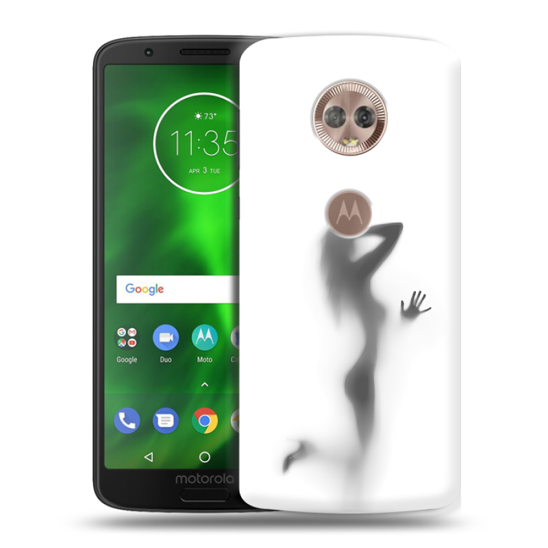 Силиконовый чехол на Motorola Moto G6 с принтом Силуэт Силиконовый чехол на Motorola Moto G6 с принтом Силуэт