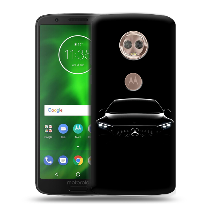 Пластиковый чехол на Motorola Moto G6 с принтом Mercedes Мерседес Пластиковый чехол на Motorola Moto G6 с принтом Mercedes Мерседес