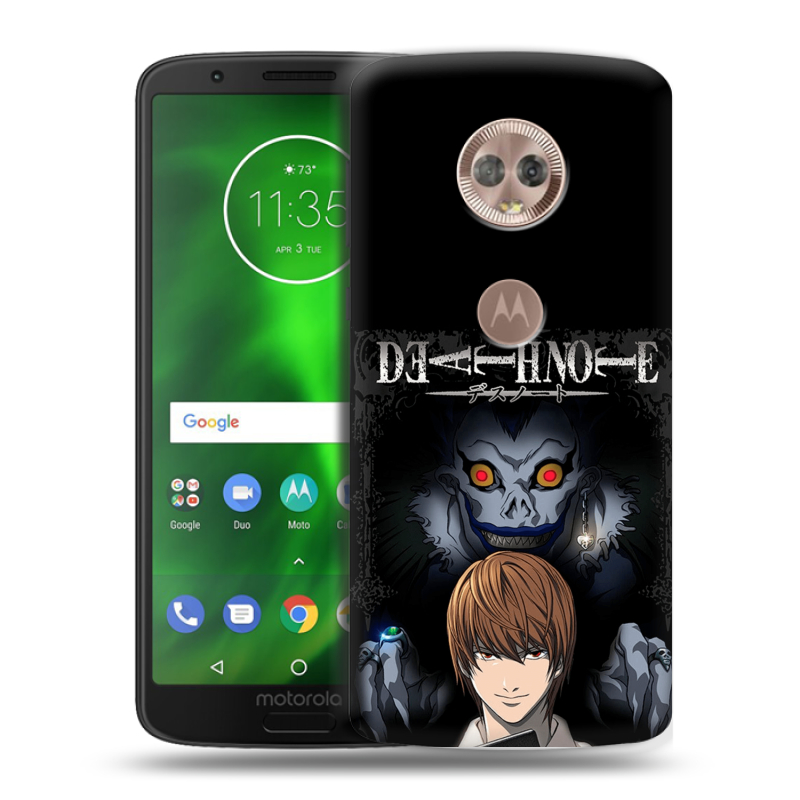 Пластиковый чехол на Motorola Moto G6 с принтом Death note Тетрадь смерти Пластиковый чехол на Motorola Moto G6 с принтом Death note Тетрадь смерти