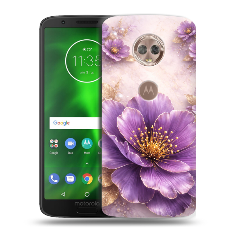 Пластиковый чехол на Motorola Moto G6 с принтом женский Пластиковый чехол на Motorola Moto G6 с принтом женский