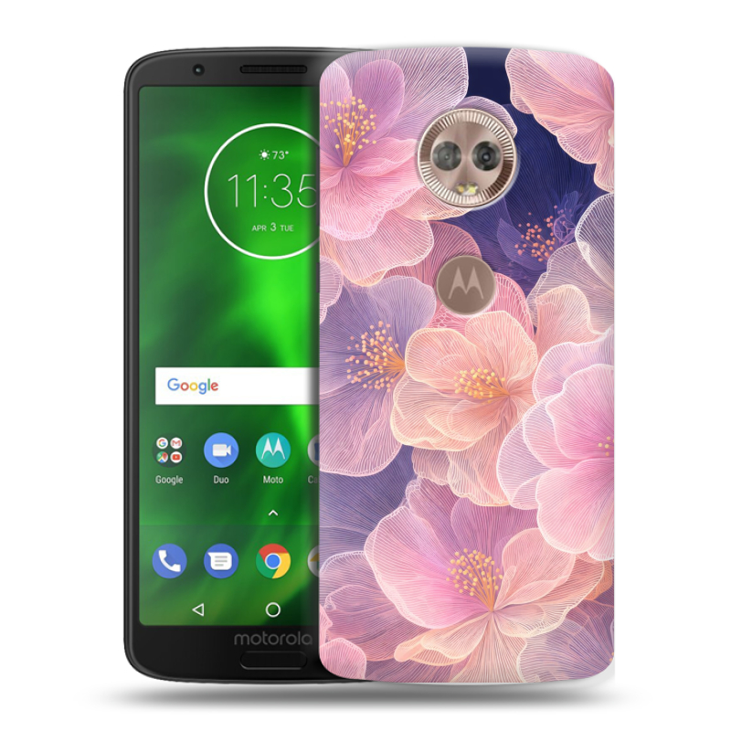 Силиконовый чехол на Motorola Moto G6 с принтом женский Силиконовый чехол на Motorola Moto G6 с принтом женский