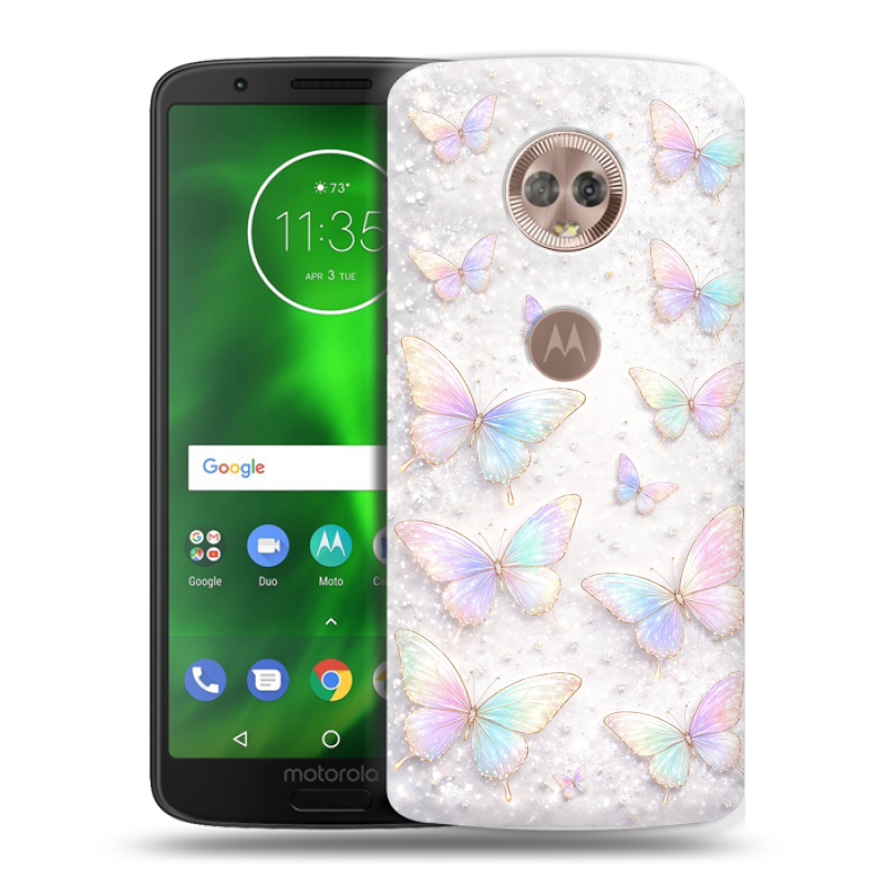 Пластиковый чехол на Motorola Moto G6 с принтом женский Пластиковый чехол на Motorola Moto G6 с принтом женский