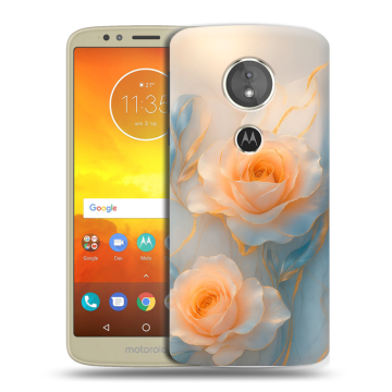 Силиконовый чехол на Motorola Moto E5 с принтом Женский