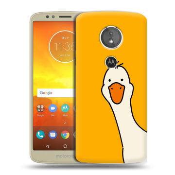 Силиконовый чехол на Motorola Moto E5 с принтом Утка