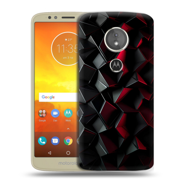 Силиконовый чехол на Motorola Moto E5 с принтом Абстракция