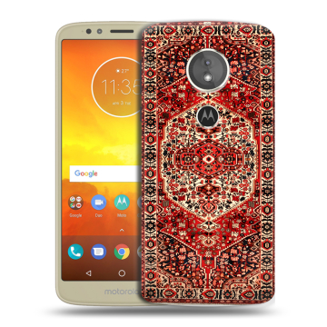 Силиконовый чехол на Motorola Moto E5 с принтом Ковер