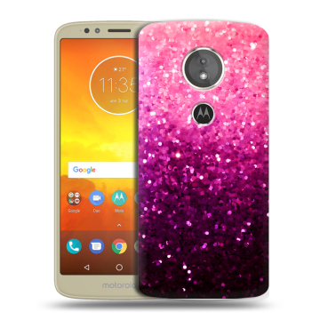 Силиконовый чехол на Motorola Moto E5 с принтом Блестки Силиконовый чехол на Motorola Moto E5 с принтом Блестки