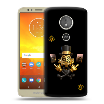 Силиконовый чехол на Motorola Moto E5 с принтом Золотой скрудж макдак
