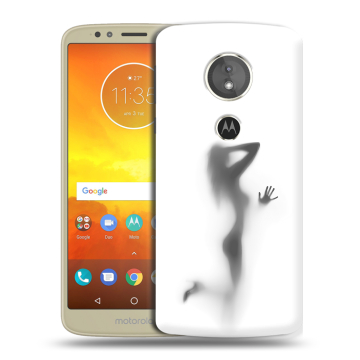 Силиконовый чехол на Motorola Moto E5 с принтом Силуэт