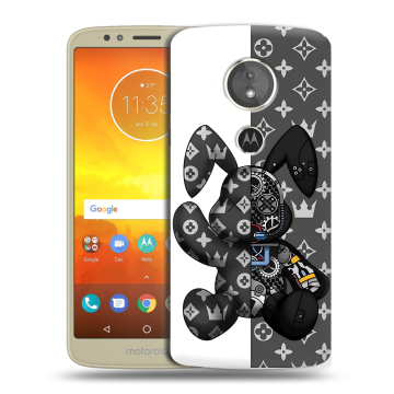 Силиконовый чехол на Motorola Moto E5 с принтом Луи робот