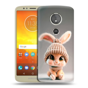 Силиконовый чехол на Motorola Moto E5 с принтом Кролик Силиконовый чехол на Motorola Moto E5 с принтом Кролик