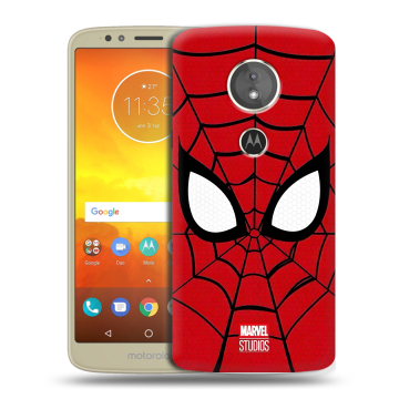 Силиконовый чехол на Motorola Moto E5 с принтом человек паук spiderman Силиконовый чехол на Motorola Moto E5 с принтом человек паук spiderman