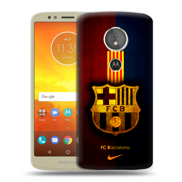 Силиконовый чехол на Motorola Moto E5 с принтом Барселона Barcelona