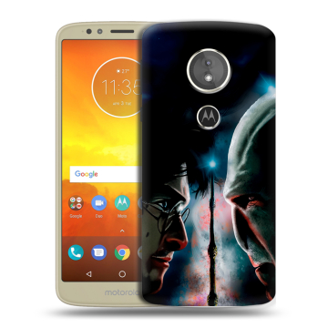 Силиконовый чехол на Motorola Moto E5 с принтом Гарри Поттер Harry Potter